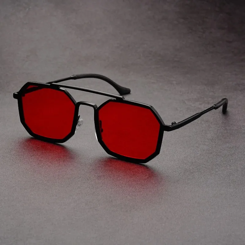 Metal Photo Panel - Nowe okulary z podwójną metalową ramką,