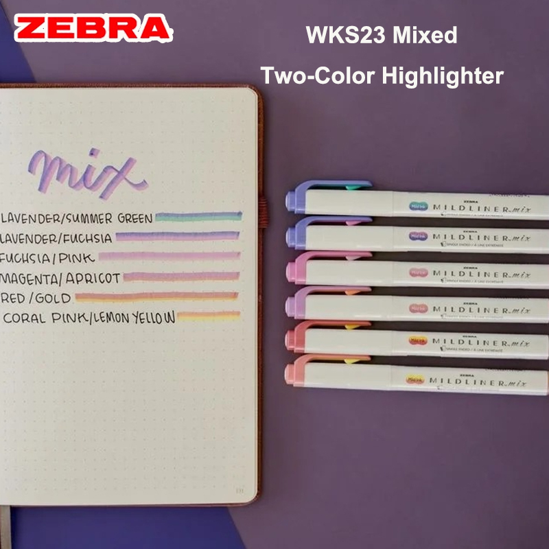 Zebra Pen Mildliner - Japońskie dwukolorowe markery Zebra Mildliner Mix