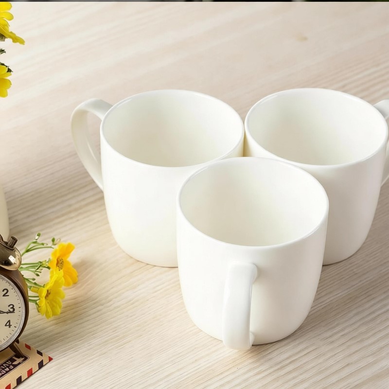 Sublimation Mug White - 300ML, 3 szt./partia, zwykły biały filiżanka