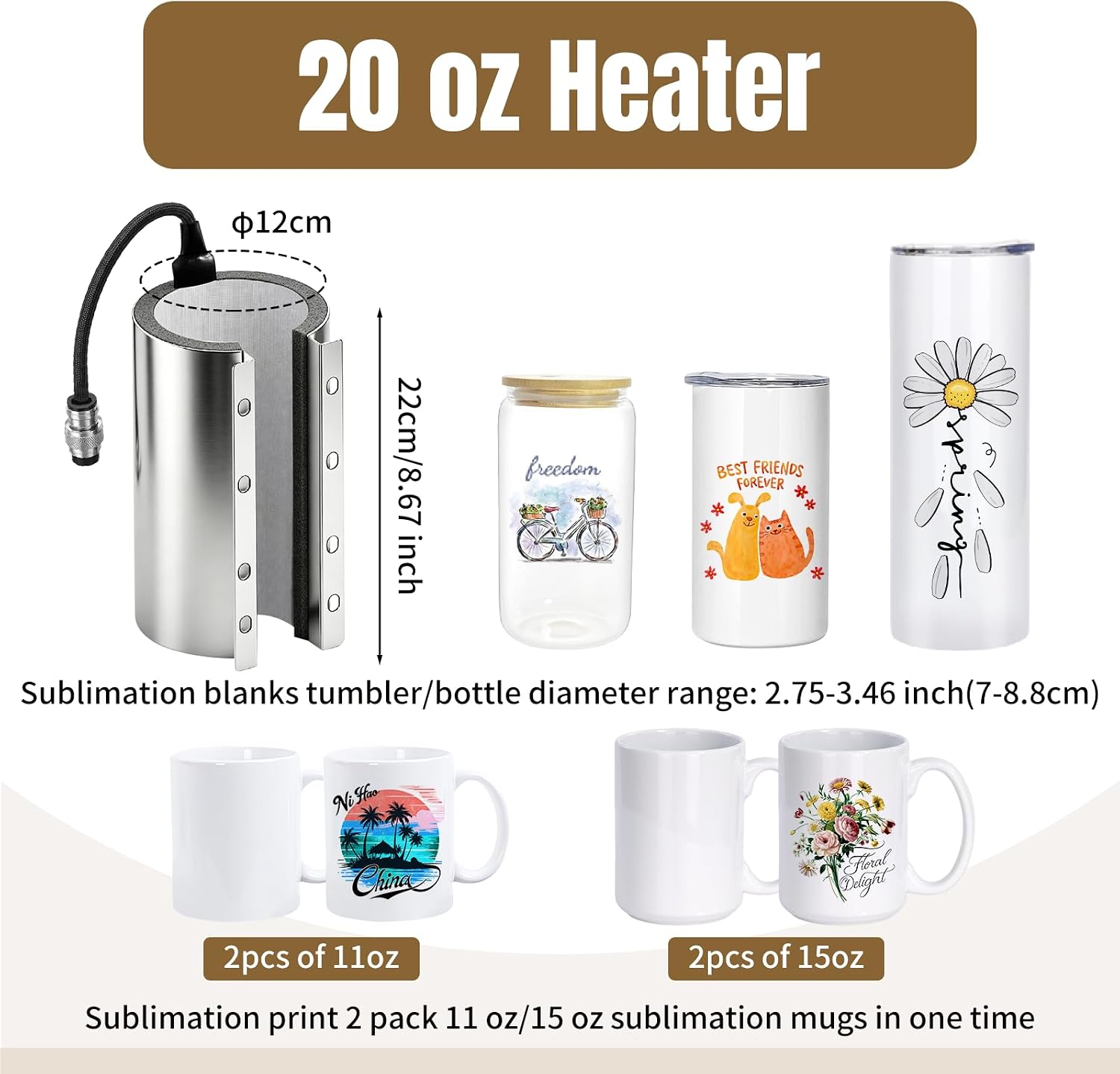 Uniwersalna maszyna do termotr – Sublimation Mug White recenzja i cena