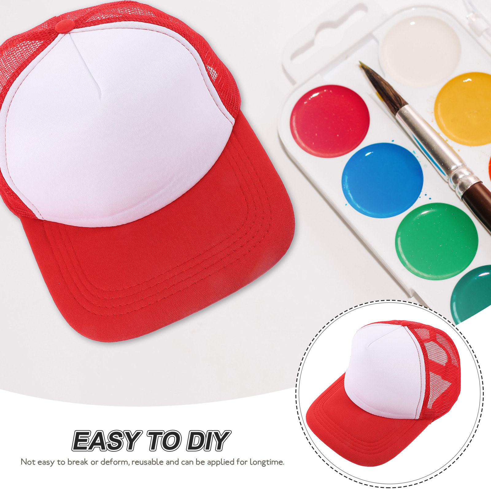 10 sztuk pustych czapek z siat – Hat Sublimation Blank recenzja i cena