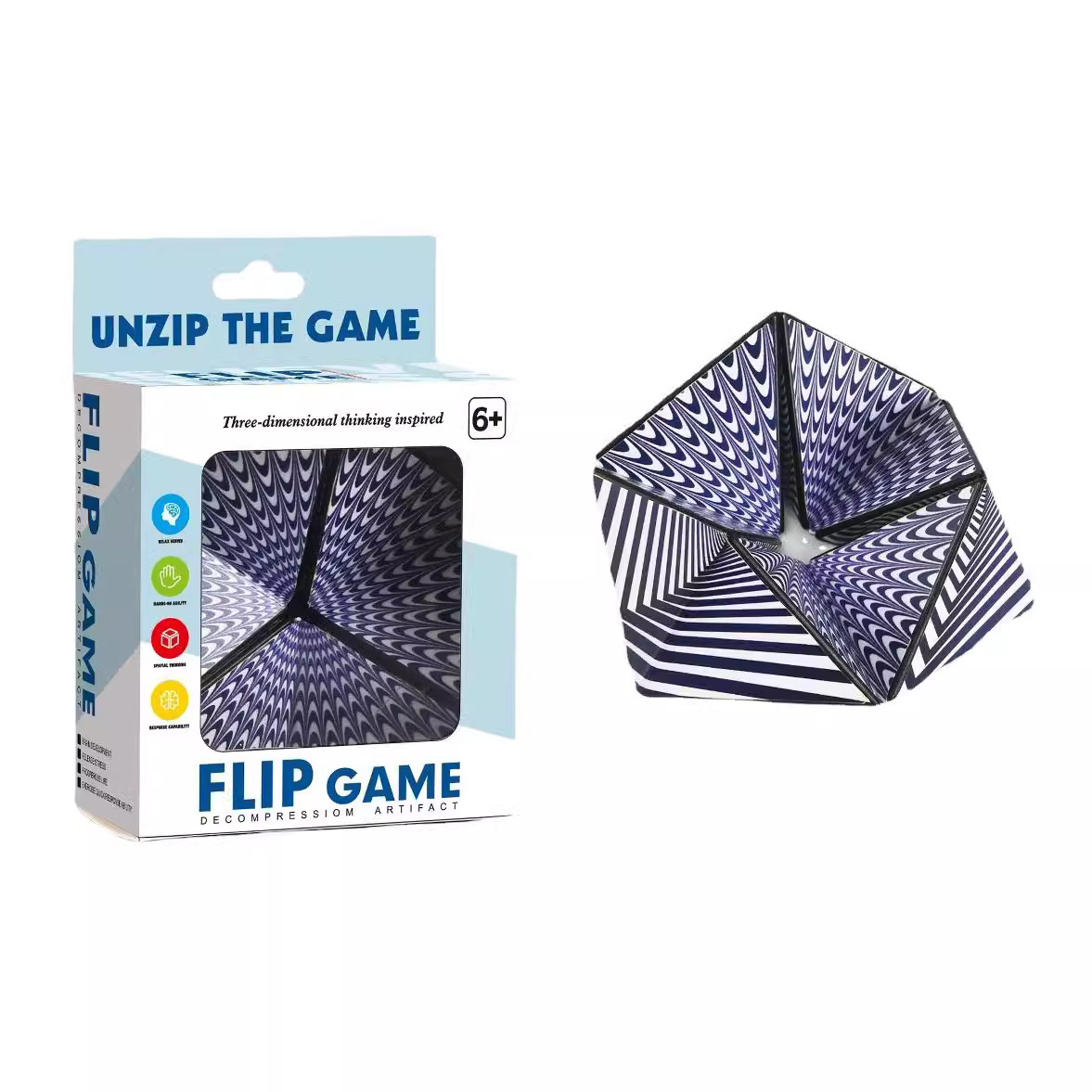 Gra z efektem optycznym 3D, sk – Puzzle Blank White recenzja i cena